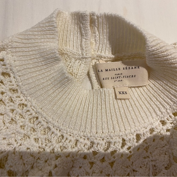 Sézane Alessandro Cream Top XXS - Picture 3 of 6